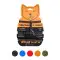 Шлея Dog Extreme нейлоновая для котов с поводком (ширина 10мм, А:20-30см, В:25-40см, длина 110см) черный