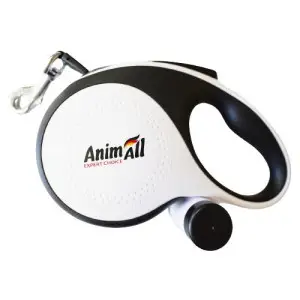 AnimAll рулетка-повідець з диспенсером S до 15 кг/3 метрів біла, MS7016-B, (Х/24/Х)
