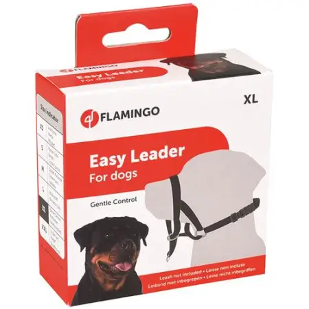 Flamingo Easy Leader XL ФЛАМІНГО ІЗІ ЛІДЕР недоуздок для корекції поведінки собак, бернський зенненхунд, ротвейлер, ньюфаундленд , XL