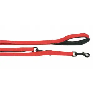 Flamingo Training Lead Soft Grip ФЛАМІНГО ПЕРЕСТІБКА з м’якою ручкою для собак , 2 м, 20 мм, Червоно-Чорний