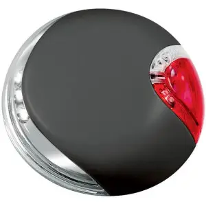 Ліхтарик на рулетку-повідець Flexi LED світлодіодний Чорний