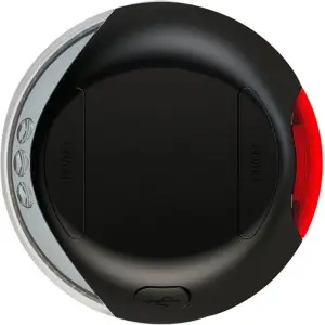Ліхтарик на рулетку-повідець Flexi LED USB Чорний