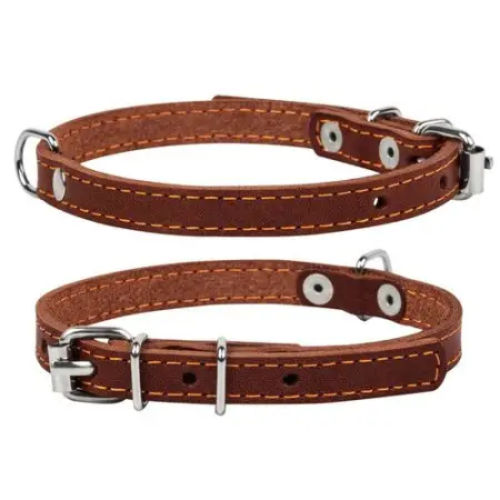 Нашийник "CoLLaR одинарний (ширина 10мм, довжина 22-30см) коричневий