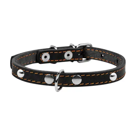 Нашийник "CoLLaR" одинарний з прикрасами (ширина 12мм, довжина 24-32см) чорний