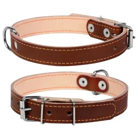 Ошейник CoLLaR двойной (ширина 20мм, длина 32-40см) коричневый