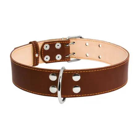 Ошейник CoLLaR двойной (ширина 45мм, длина 56-68см) коричневый