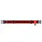 Нашийник для собак нейлоновий WAUDOG Nylon з QR паспортом, малюнок "Шотландка червона", пластиковий фастекс, XXL, Ш 35 мм, Дов 46-70 см