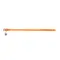 Нашийник для собак шкіряний WAUDOG Glamour з QR паспортом, круглий, Д 10 мм, Дов 39-47 см помаранчевий