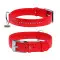 Нашийник для собак шкіряний WAUDOG Glamour з QR паспортом, подвійний зі стразами, S, Ш 15 мм, Дов 27-36 см червоний