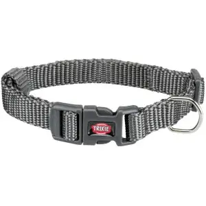 Нашийник Trixie Premium для собак, нейлон, L–XL: 40–65 см/25 мм, графітовий