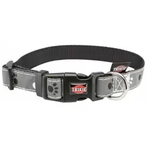 Нашийник Trixie Silver Reflect для собак, світловідбиваючий, XS-S: 22-35 см/15 мм, сірий