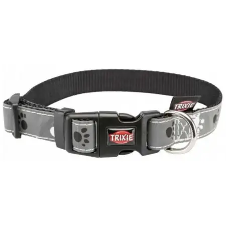 Нашийник Trixie Silver Reflect для собак, світловідбиваючий, XS-S: 22-35 см/15 мм, сірий