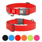 Ошейник для собак водостойкий WAUDOG Waterproof c QR паспортом, пластиковый фастекс, XXL, Ш 40 мм, Дл 46-70 см, красный