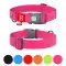 Ошейник для собак водостойкий WAUDOG Waterproof c QR паспортом, пластиковый фастекс, XXL, Ш 40 мм, Дл 46-70 см, розовый