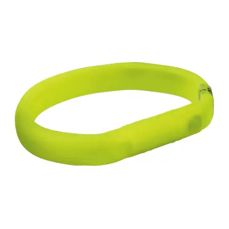 Нашийник Trixie Flash для собак, силіконовий, з підсвічуванням та USB, L-XL: 70 cм/18 мм, зелений