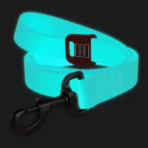 Повідець для собак водостійкий WAUDOG Waterproof, світиться в темряві, L, Ш 15мм, Д 305 см