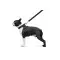 Поводок Dog Extreme нейлоновый двойной (ширина 20мм, длина 122см) черный