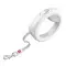 Поводок-рулетка для собак WAUDOG R-leash, круглая, XS-M, до 40 кг, 2,9 м, светоотражающая лента белый