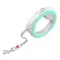 Поводок-рулетка для собак WAUDOG R-leash, круглая, XS-M, до 40 кг, 2,9 м, светоотражающая лента салатовый