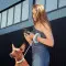 Поводок-рулетка для собак WAUDOG R-leash, круглая, XS-M, до 40 кг, 2,9 м, светоотражающая лента салатовый