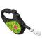 Повідець-рулетка для собак WAUDOG R-leash, малюнок "Авокадо", XS, до 12 кг, 3 м, світловідбиваюча стрічка чорний