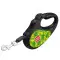 Повідець-рулетка для собак WAUDOG R-leash, малюнок "Авокадо", XS, до 12 кг, 3 м, світловідбиваюча стрічка чорний