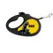 Поводок-рулетка для собак WAUDOG R-leash, рисунок Бэтмен Желтый, S, до 15 кг, 5 м, светоотражающая лента черный