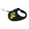 Повідець-рулетка для собак WAUDOG R-leash, малюнок "Дім", S, до 15 кг, 5 м, світловідбиваюча стрічка чорний