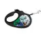 Повідець-рулетка для собак WAUDOG R-leash, малюнок "Джокер Зелений", M, до 25 кг, 5 м, світловідбиваюча стрічка чорний