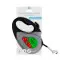 Повідець-рулетка для собак WAUDOG R-leash, малюнок "Калина", L, до 50 кг, 5 м, світловідбиваюча стрічка чорний