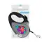 Поводок-рулетка для собак WAUDOG R-leash, рисунок Лето, L, до 50 кг, 5 м, светоотражающая лента черный
