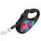 Поводок-рулетка для собак WAUDOG R-leash, рисунок Лето, L, до 50 кг, 5 м, светоотражающая лента черный