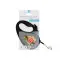 Повідець-рулетка для собак WAUDOG R-leash, малюнок "Мілітарі", S, до 15 кг, 5 м, світловідбиваюча стрічка