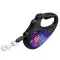 Поводок-рулетка для собак WAUDOG R-leash, рисунок NASA21, S, до 15 кг, 5 м, светоотражающая лента черный