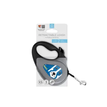 Поводок-рулетка для собак WAUDOG R-leash, рисунок Патрон, XS, до 12 кг, 3 м, светоотражающая лента