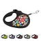 Поводок-рулетка для собак WAUDOG R-leash, рисунок Пончики, XS, до 12 кг, 3 м, светоотражающая лента черный