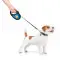 Повідець-рулетка для собак WAUDOG R-leash, малюнок "Прапор", S, до 15 кг, 5 м, світловідбиваюча стрічка чорний