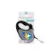 Повідець-рулетка для собак WAUDOG R-leash, малюнок "Прапор", XS, до 12 кг, 3 м, світловідбиваюча стрічка чорний