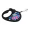 Поводок-рулетка для собак WAUDOG R-leash, рисунок Рик и Морти 1, M, до 25 кг, 5 м, светоотражающая лента черный