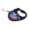 Поводок-рулетка для собак WAUDOG R-leash, рисунок Рик и Морти 1, M, до 25 кг, 5 м, светоотражающая лента черный