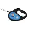 Повідець-рулетка для собак WAUDOG R-leash, малюнок "Рік та Морті 3", XS, до 12 кг, 3 м, світловідбиваюча стрічка чорний