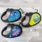 Повідець-рулетка для собак WAUDOG R-leash, малюнок "Рік та Морті 3", XS, до 12 кг, 3 м, світловідбиваюча стрічка чорний