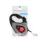 Повідець-рулетка для собак WAUDOG R-leash, малюнок "Шотландка", M, до 25 кг, 5 м, світловідбиваюча стрічка