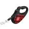 Повідець-рулетка для собак WAUDOG R-leash, малюнок "Шотландка", M, до 25 кг, 5 м, світловідбиваюча стрічка