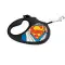 Поводок-рулетка для собак WAUDOG R-leash, рисунок Супермен Герой, L, до 50 кг, 5 м, светоотражающая лента черный