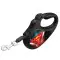 Повідець-рулетка для собак WAUDOG R-leash, малюнок "Супермен Лого", L, до 50 кг, 5 м, світловідбиваюча стрічка чорний