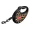 Поводок-рулетка для собак WAUDOG R-leash с контейнером для пакетов, рисунок Леопард, светоотражающая лента, L, до 40 кг, 5 м