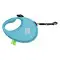 Поводок-рулетка для собак WAUDOG R-leash с контейнером для пакетов, светоотражающая лента, M, до 20 кг, 5 м, голубой