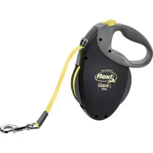 Повідець-рулетка Flexi Giant Neon L, для собак до 50 кг, стрічка 8 м, чорний