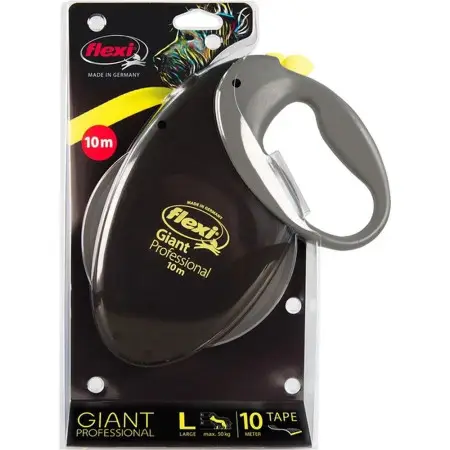 Поводок-рулетка Flexi Giant Professional лента 10м, для собак до 50кг, желтый